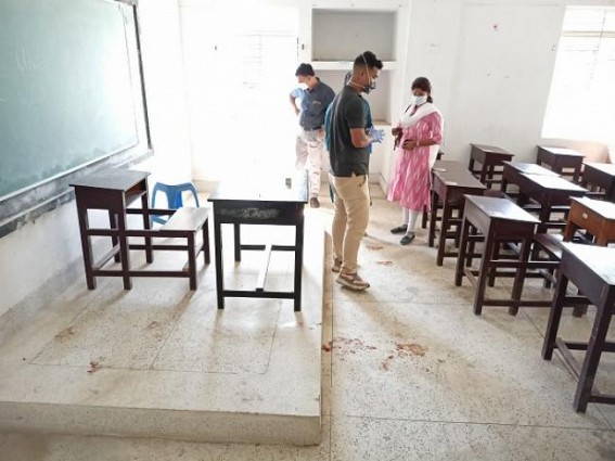 Blood stains found inside MBB College Campus